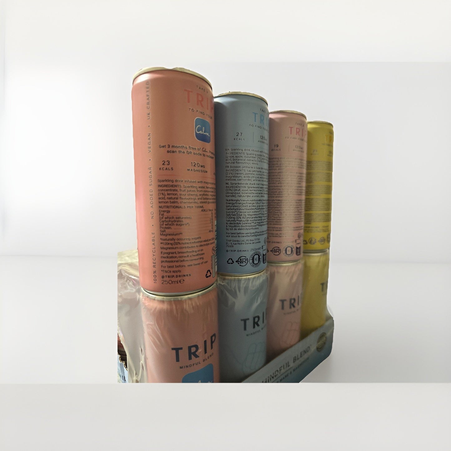 12 x 250ml TRIP Mindful Blends + Infused Mixed Pack Sparkling Drink Cans