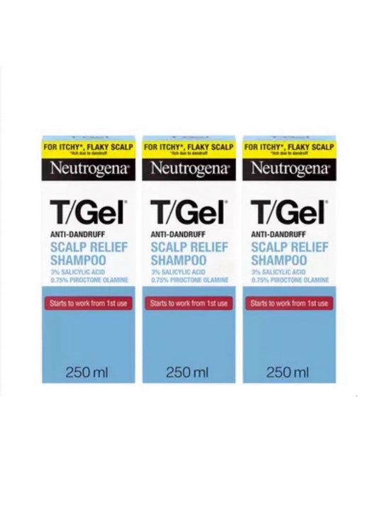 Neutrogena T/GEL anti dandruff Shampoo 3 Bottles x 250ml
