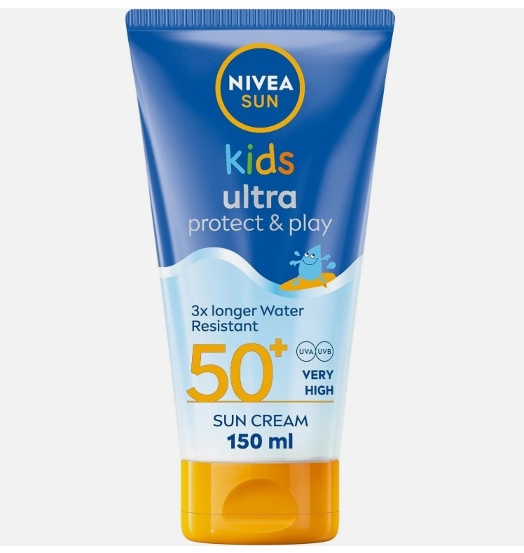 NIVEA Kids SPF 50+ Sun Cream 150ml Ultra Protect & Play Very High Protection