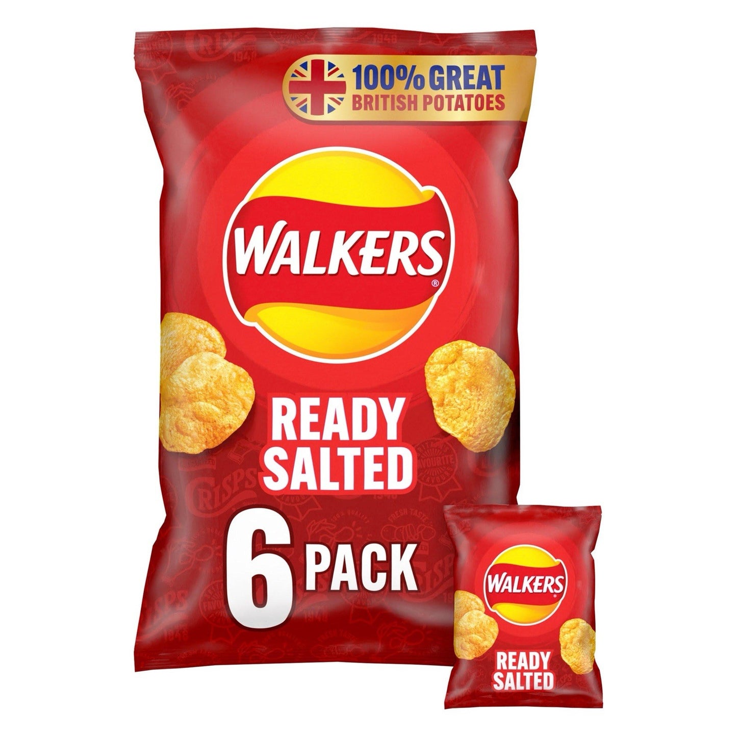 Walkers Ready Salted Crisps Box of 32 x 25g Full Box Tracked Delivery!!