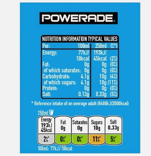 6 x Powerade Berry & Tropical Fruits 500ml Sports Drink Bottles Isotonic Hydrati