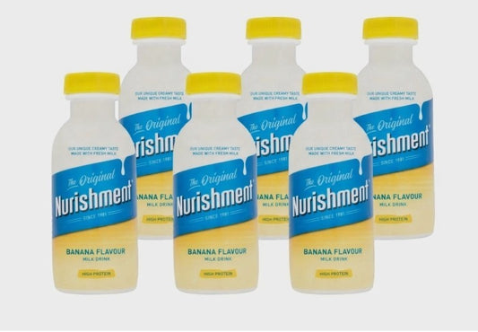The Original Nurishment banana Flavour Milk Drink High Protein330ml Packof6