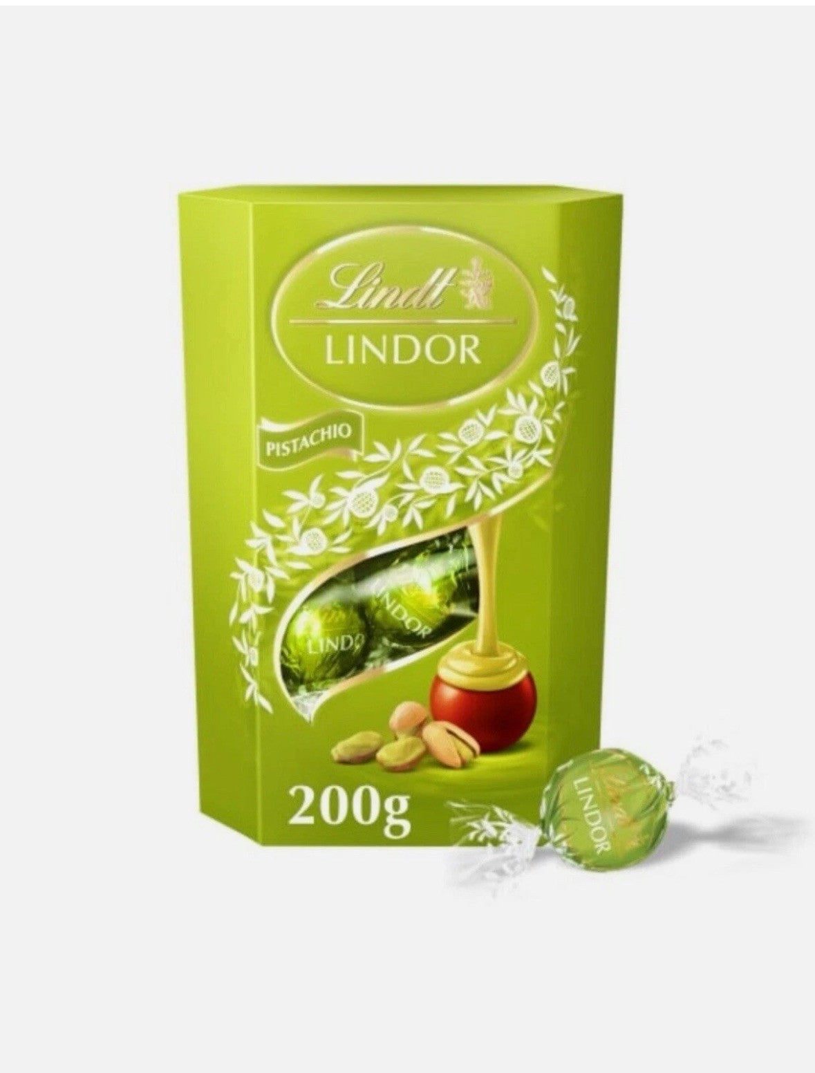 Lindt Lindor Pistachio Chocolate Truffles 200g (with Smooth Melting Filling)