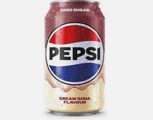 Pepsi Cream Soda Pack of 12 x 330ml pack of 12 cans rare flavour