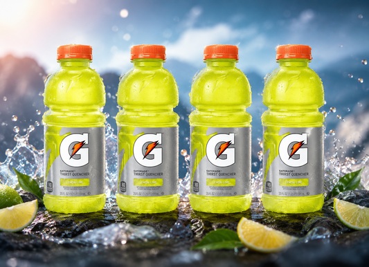 4x Gatorade Lemon Lime Sports Drink 828ml Electrolyte Thirst Quencher Bottl2