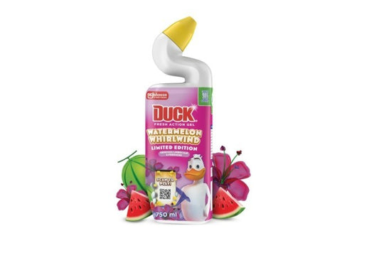 New Duck 8x 750ml Liquid Watermelon Whirlwind Deep Action Toilet Cleaner