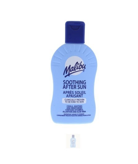 Malibu SPF50 Sunscreen Lotion After Sun AloeVera Cooling Soothing Set 200ml each