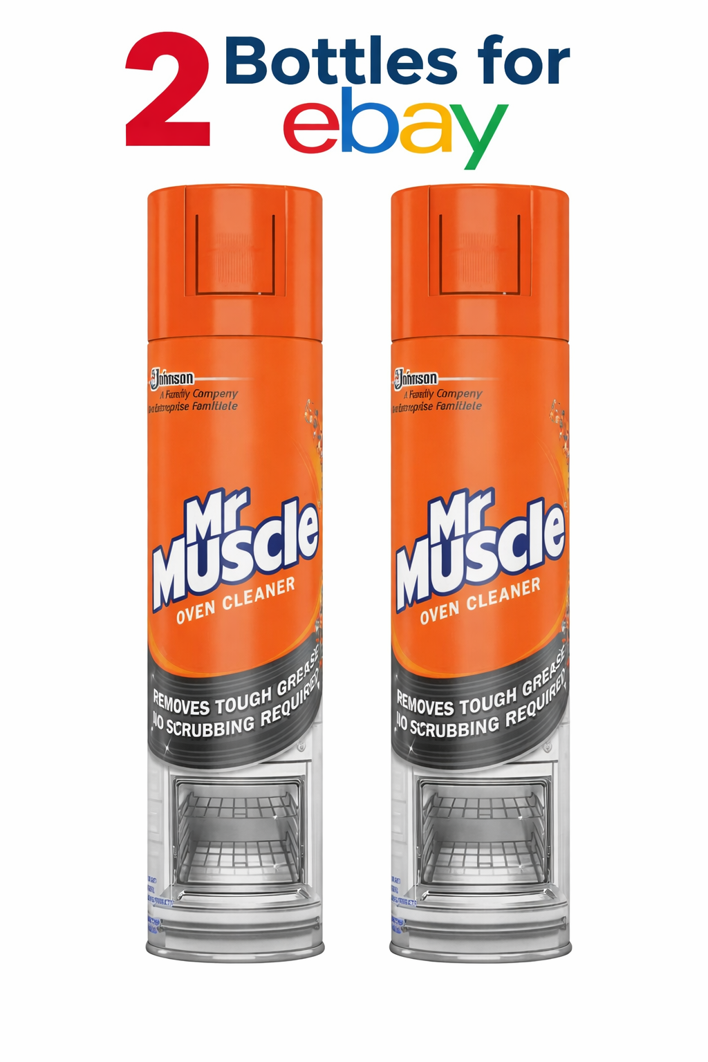 Mr Muscle Oven Cleaner Spray 300ml x2 | Heavy Duty Grease Remover | No Scrubbing