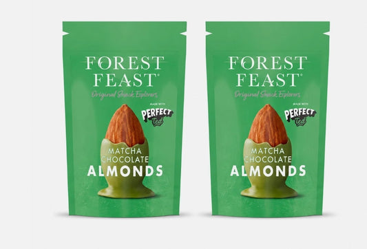 Forest Feast 2x120g Matcha Chocolate Almonds pack of 2