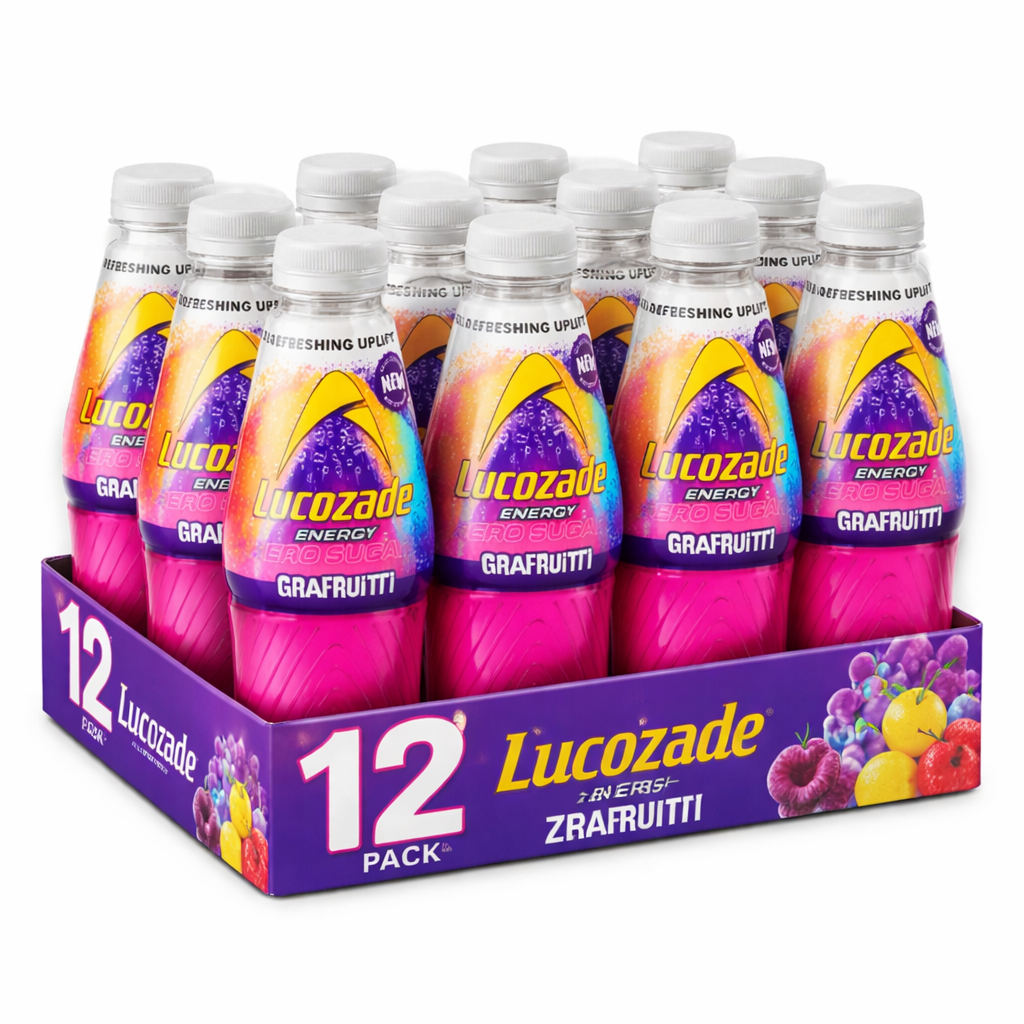 Lucozade Energy Zero Sugar Drink Grafruitti 500ml, new, Free Delivery