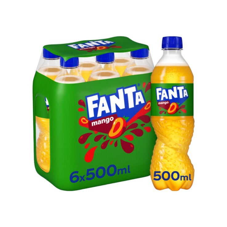 New fanta mango 6x500ml bottle suitable for summer weather