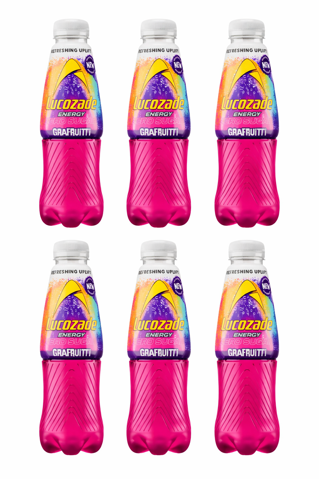 Lucozade Energy Zero Sugar Drink Grafruitti 500ml, new, Free Delivery